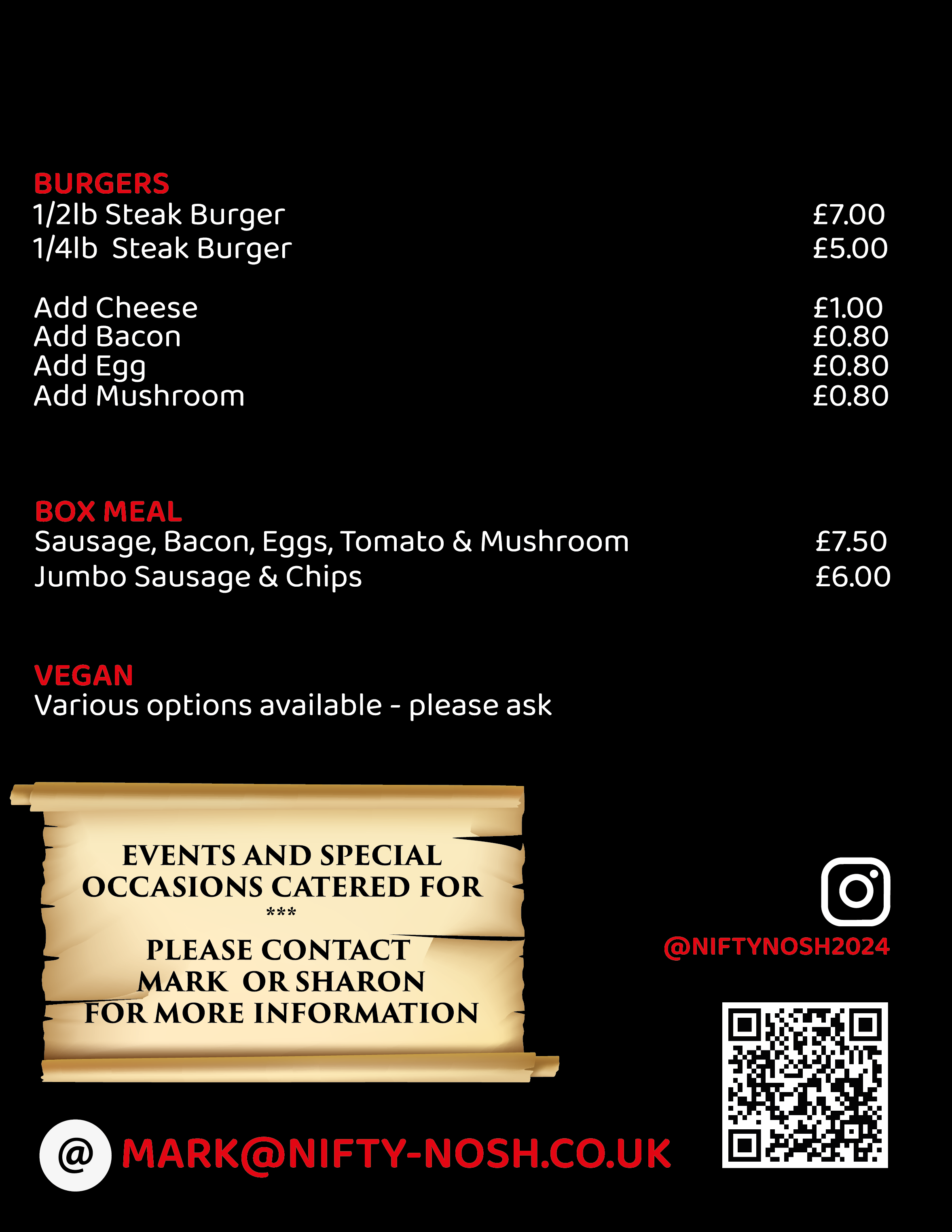 new menu right